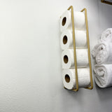 toiletpapirsholder guld