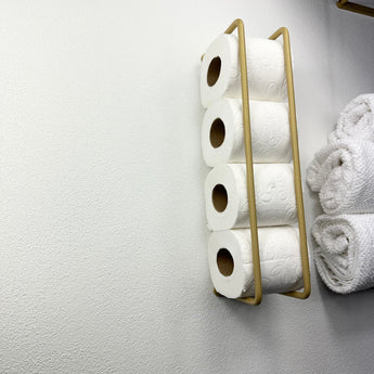 toiletpapirsholder guld