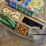 Snackfad m. spillekort-holder, Storm
