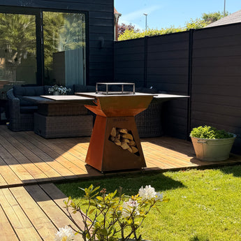 bålgrill til udendørs brug. Kan bruges som ildsted